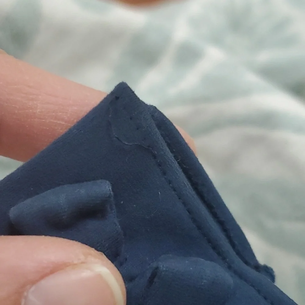 Christian Dior vintage blue cotton bow gloves